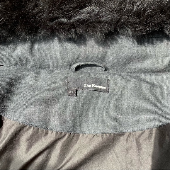 KOOPLES DOWN JACKET VEST GILET DETACH SLEEVES FUR COLLAR DK GREY BLACK STOW HOOD - Picture 7 of 13